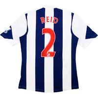 2014 west brom match worn home shirt reid 2 v chelsea