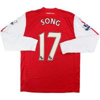 2011-12 Arsenal Home L/S Shirt Song #17 (Excellent) L