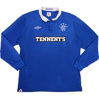 2010-11 Rangers Home L/S Shirt (Excellent) S