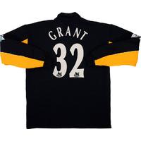 2001 02 derby county match issue gk shirt grant 32