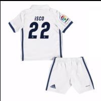 2016-17 Real Madrid Kids Home Mini Kit (Isco 22)