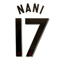 2011-13 Manchester United European Away Nani #17 Name Set