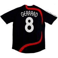 2007-08 Liverpool CL Third Shirt Gerrard #8 (Excellent) S