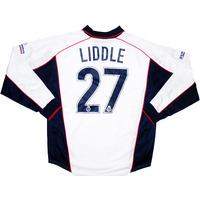 2000 01 crewe alexandra match issue away ls shirt liddle 27