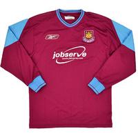 2003-05 West Ham Home L/S Shirt (Excellent) S