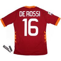 2011-12 Roma Home Shirt De Rossi #16 *w/Tags*