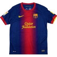 2012-13 Barcelona Home Shirt (Excellent) M.Boys