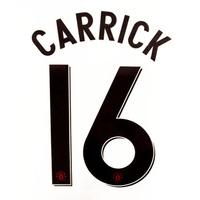 2012-13 Manchester United European Away Carrick #16 Name Set