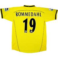 2004-05 Charlton Match Issue Away Shirt Rommedahl #19