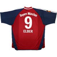 2001-02 Bayern Munich Home Shirt Elber #9 (Good) XL