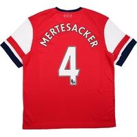 2012-14 Arsenal Home Shirt Mertesacker #4 (Very Good) XL