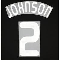 2008-10 Liverpool European White Name Set Johnson #2