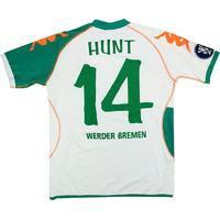 2006-07 Werder Bremen Match Worn UEFA Cup Home Shirt Hunt #14 (v AZ)