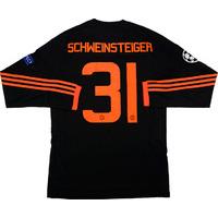 2015-16 Manchester United Match Issue Champions League Third L/S Shirt Schweinsteiger #31