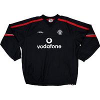 2000 02 manchester united umbro waterproof drill top excellent xl