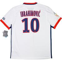 2015-16 Paris Saint-Germain Away Shirt Ibrahimovi? #10 *w/Tags*