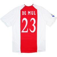 2005-06 Ajax Match Issue Signed Home Shirt De Mul #23