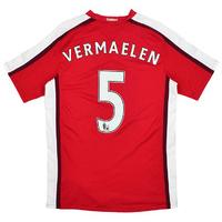 2008-10 Arsenal Home Shirt Vermaelen #5 (Very Good) S