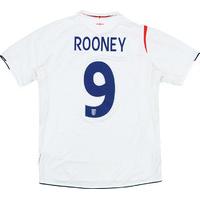 2005 07 england home shirt rooney 9 very good xxl