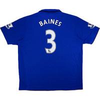 2011 12 everton home shirt baines 3 excellent xl