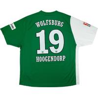 2006-07 Wolfsburg Match Issue Home Shirt Hoogendorp #19