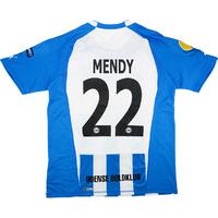 2011 12 ob odense match worn europa league home shirt mendy 22 v twent ...