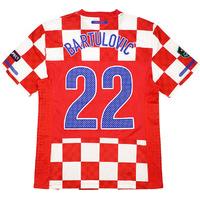 2010-12 Croatia Match Issue European Championship Qualifiers Home Shirt Bartulovi? #22