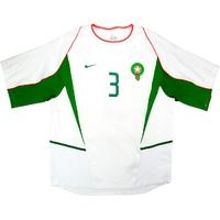 2004 Morocco Match Issue Africa Cup of Nations Away Shirt Roumani #3 (v Nigeria)