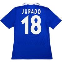 2011-12 Schalke Match Issue Europa League Home Shirt Jurado #18 (v HJK)