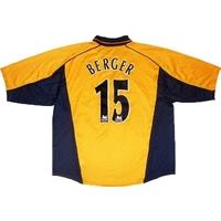 2000-02 Liverpool Away Shirt Berger #15 (Very Good) XL