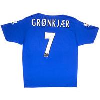 2004-05 Birmingham Match Issue Home Shirt Grønkjær #7