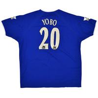 2003-04 Everton Home Shirt Yobo #20 (Good) XL