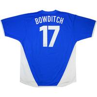 2003 05 ipswich home shirt bowditch 17 excellent xl