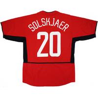 2002-04 Manchester United CL Home Shirt Solskjaer #20 (Excellent) L