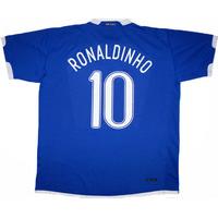 2006-07 Brazil Away Shirt Ronaldinho #10 (Very Good) XL