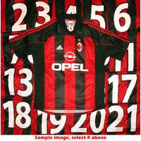 2000-01 AC Milan Player Issue Home # Shirt XS
