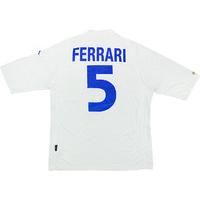 2000-01 Italy Match Issue Under 21\'s Away Shirt Ferrari #5