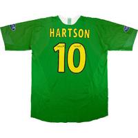 2005-06 Celtic Match Issue Away Shirt Hartson #10