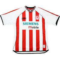 2001-02 Olympiakos Home Shirt (Very Good) XL