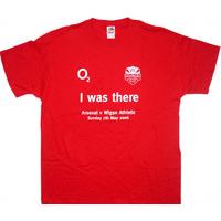 2006 arsenal i was there the final salute t shirt excellent xl