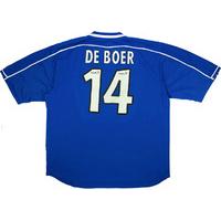 2000 01 rangers home shirt de boer 14 very good xl