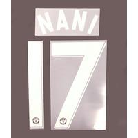 2011-13 Manchester United European Nani #17 Name Set