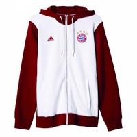 2016-2017 Bayern Munich Adidas 3S Hooded Zip (White)