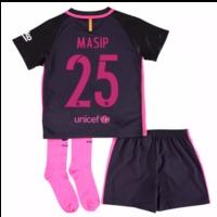 2016-17 Barcelona Away Baby Kit (Masip 25)