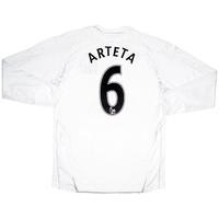 2007-08 Everton Away L/S Shirt Arteta #6 XXL