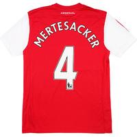 2011-12 Arsenal Home Shirt Mertesacker #4 XL