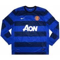 2011-12 Manchester United Away L/S Shirt M