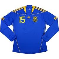 2010-11 Ukraine Match Issue Away L/S Shirt #15