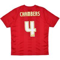 2010 11 nottingham forest home shirt chambers 4 excellent l