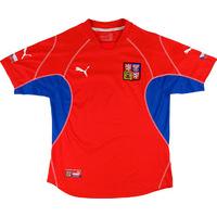 2002 04 czech republic home shirt very good xl